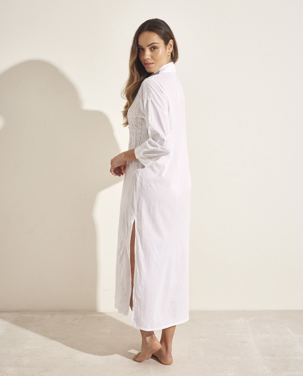 Vestido camisero blanco