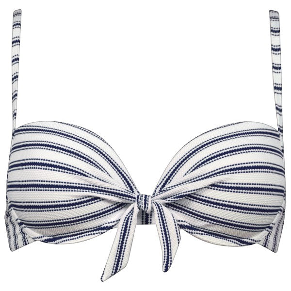 Biquini top marino white-Goji