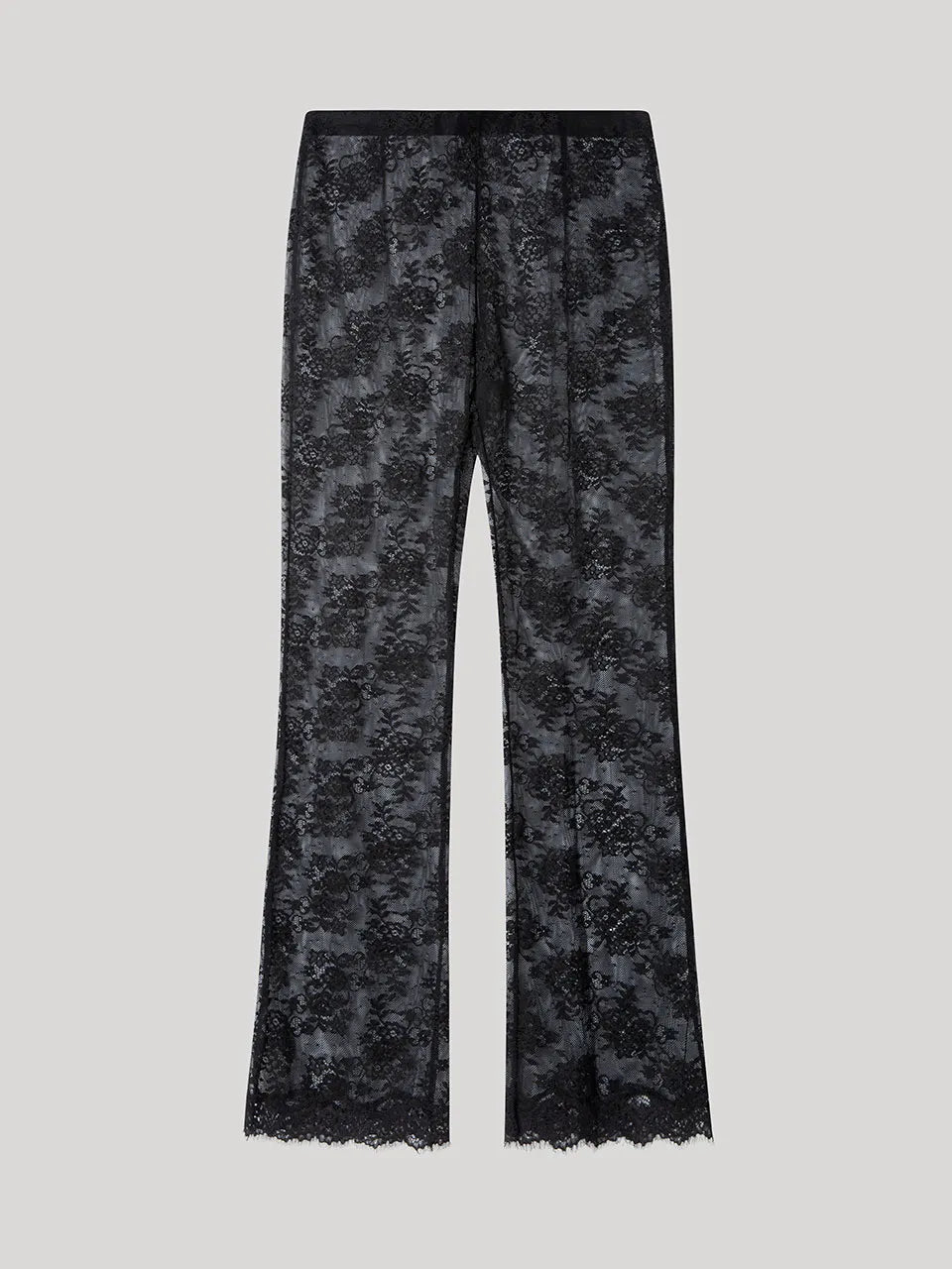 Pantalón largo encaje