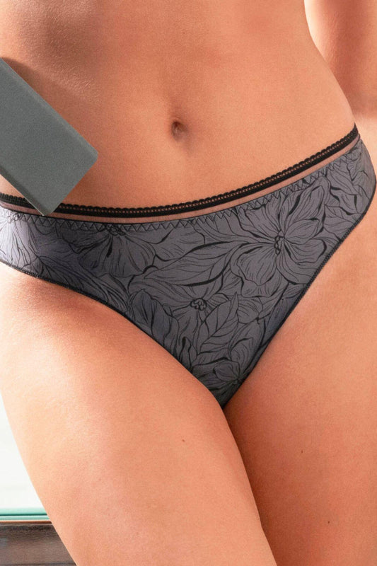 Tanga gris bureau secret