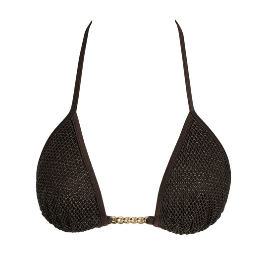 Biquini top marrón JANJA