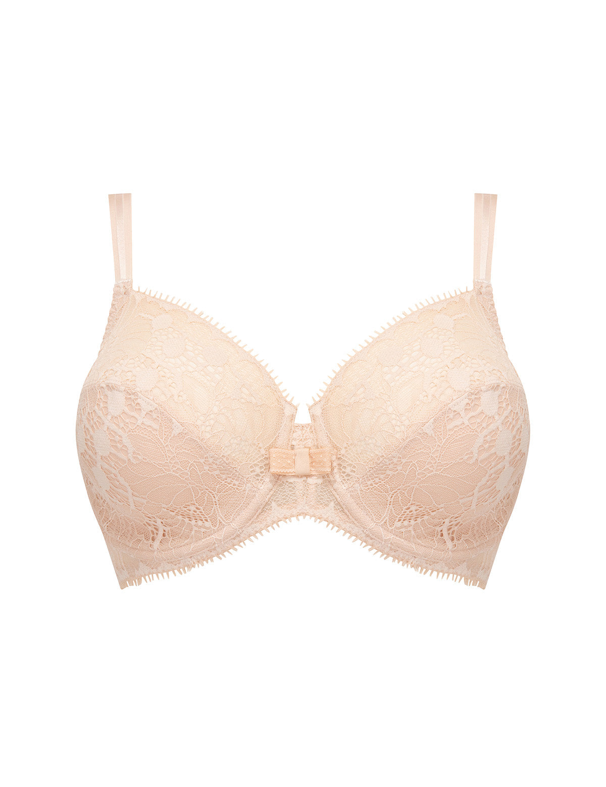 Sujetador beige con aros muy cubriente - flanesyfresones