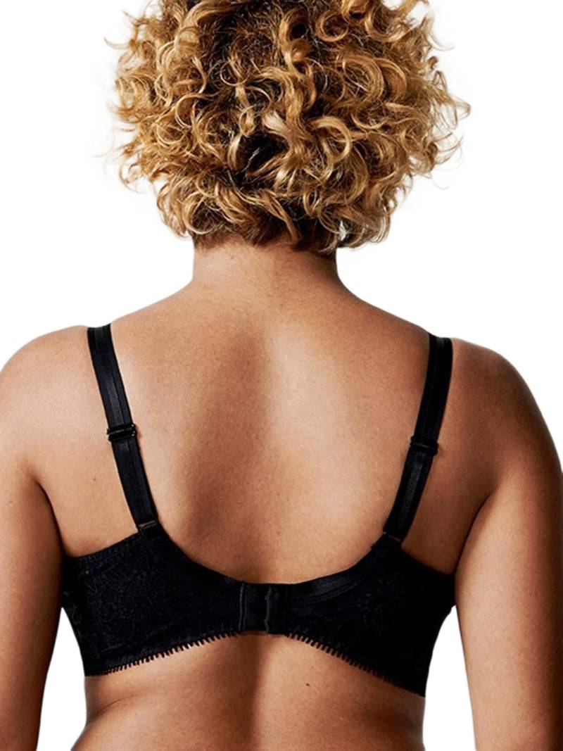 Sujetador negro con aros muy cubriente - flanesyfresones