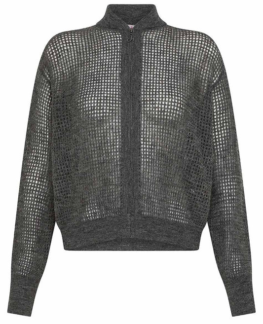 Chaqueta alpaca gris