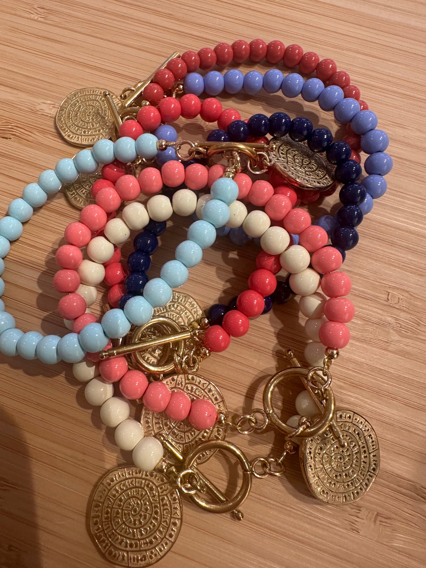 Pulsera Teresa medalla - flanesyfresones