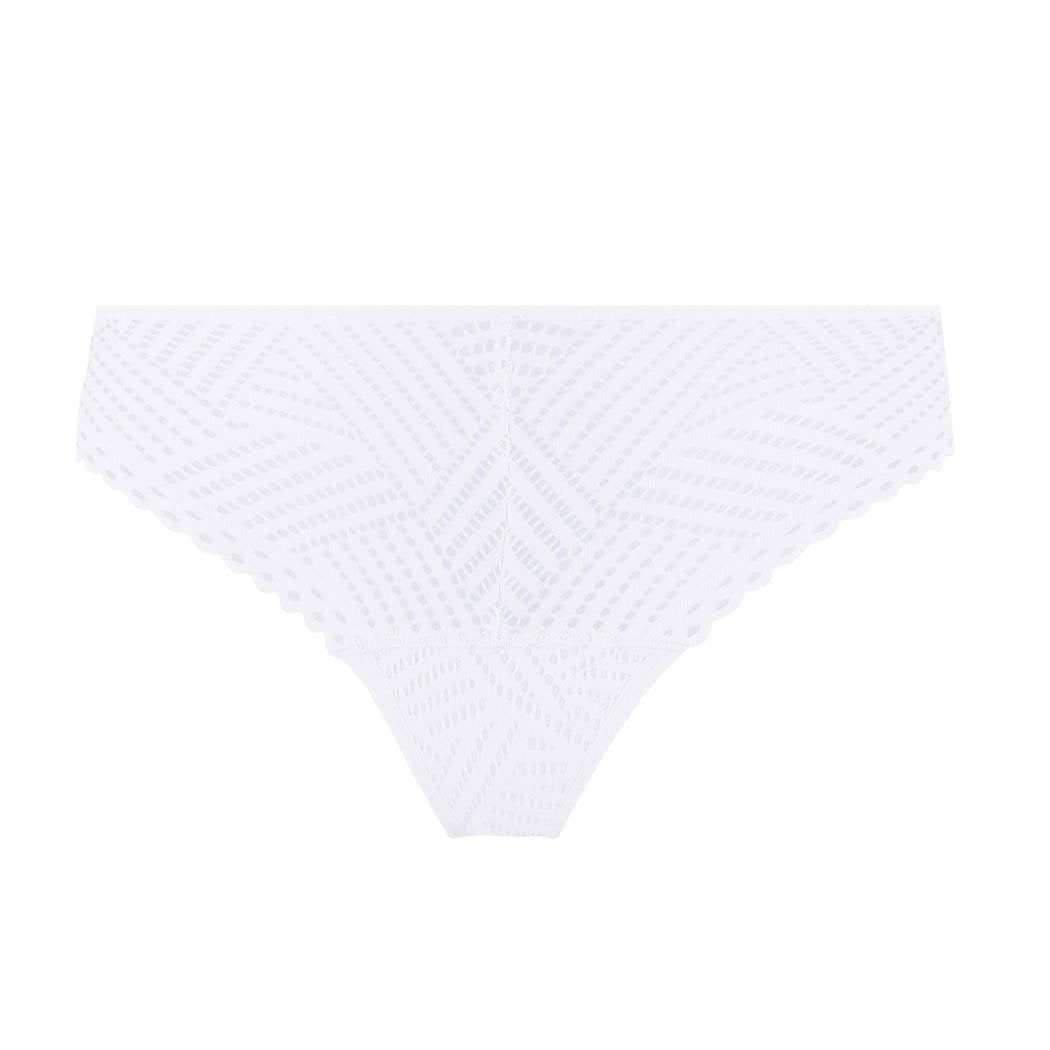 Tressage Graphic Lace thong white