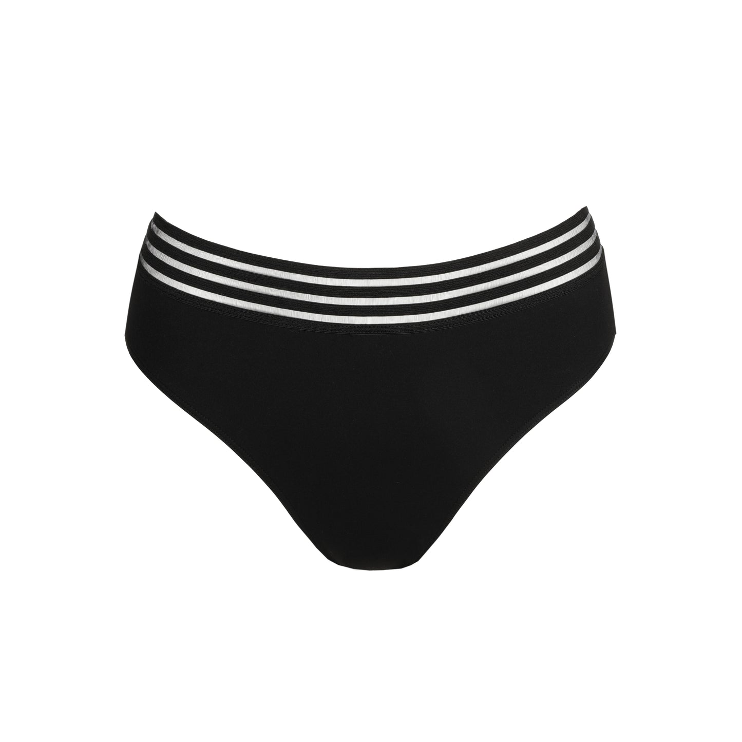 Braga bikini talle alto MISS negro