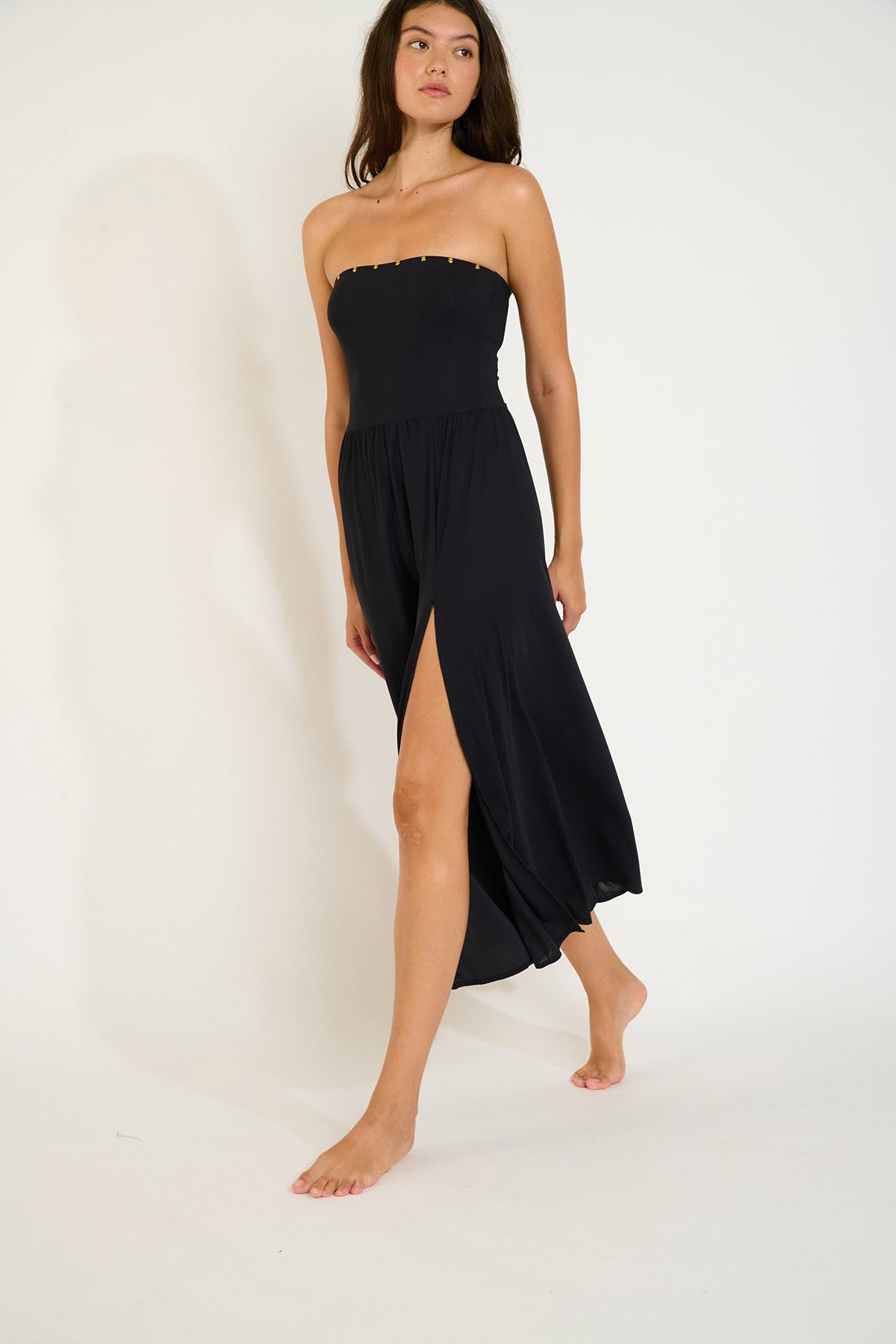Zyrah Vestido Perlina - Noir - flanesyfresones