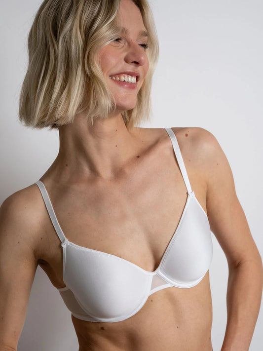 Sujetador blanco preformado Miss Joy Spacer Passionata - flanesyfresones