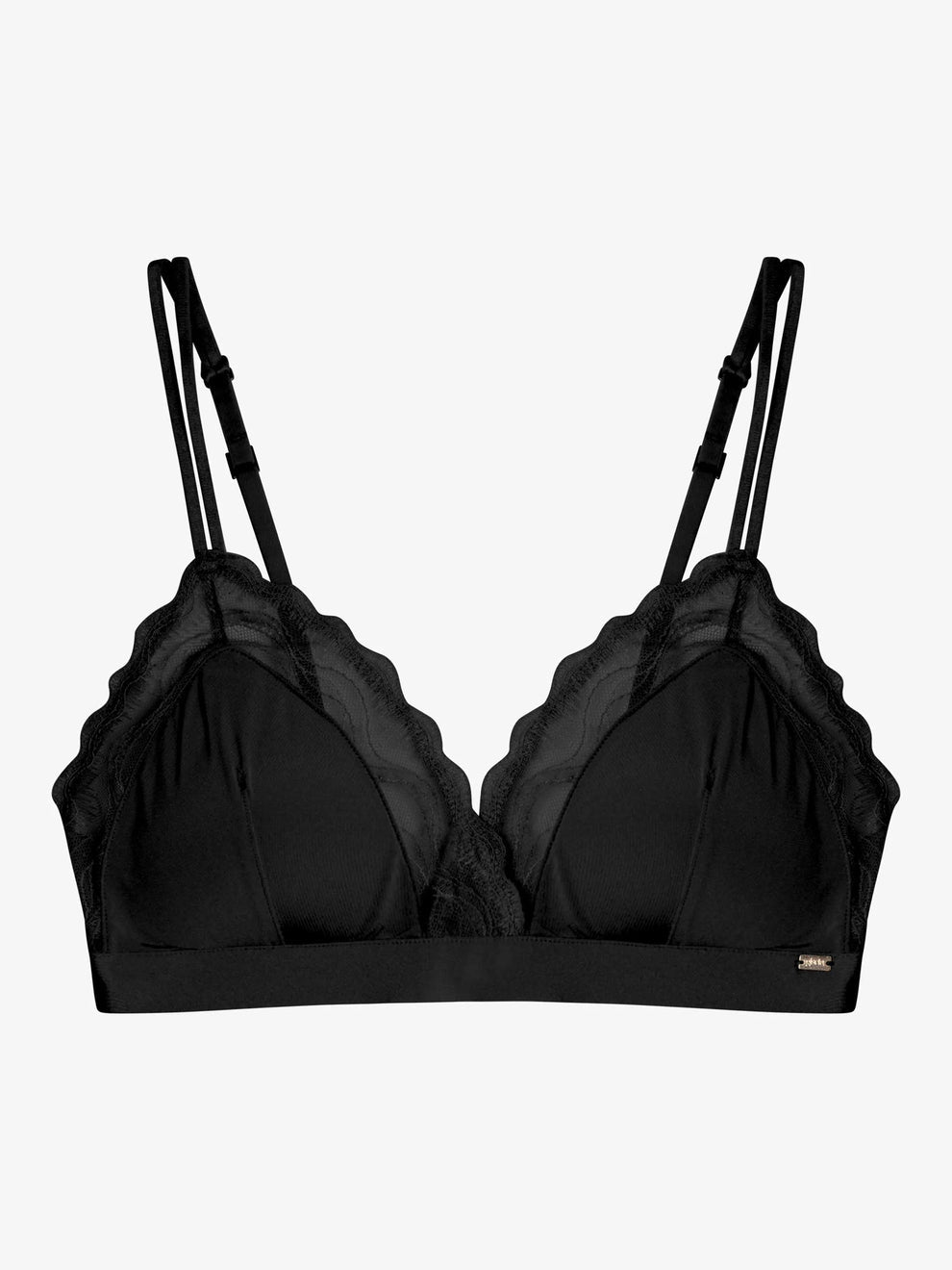 Bralette triangular Negro