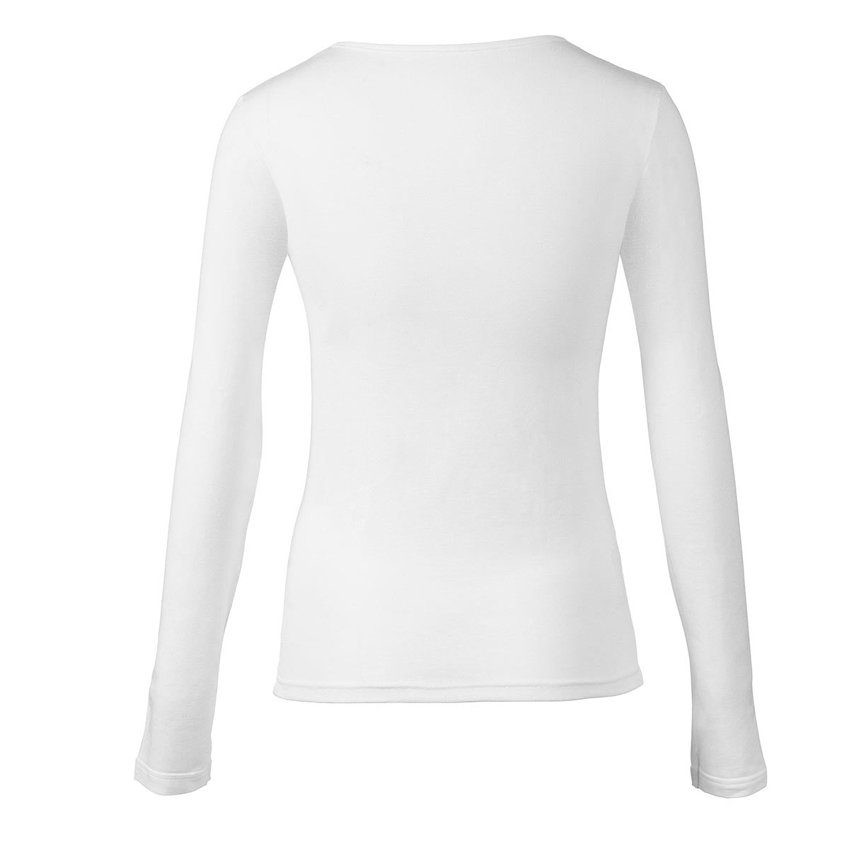 Camisa de manga larga con cuello redondo