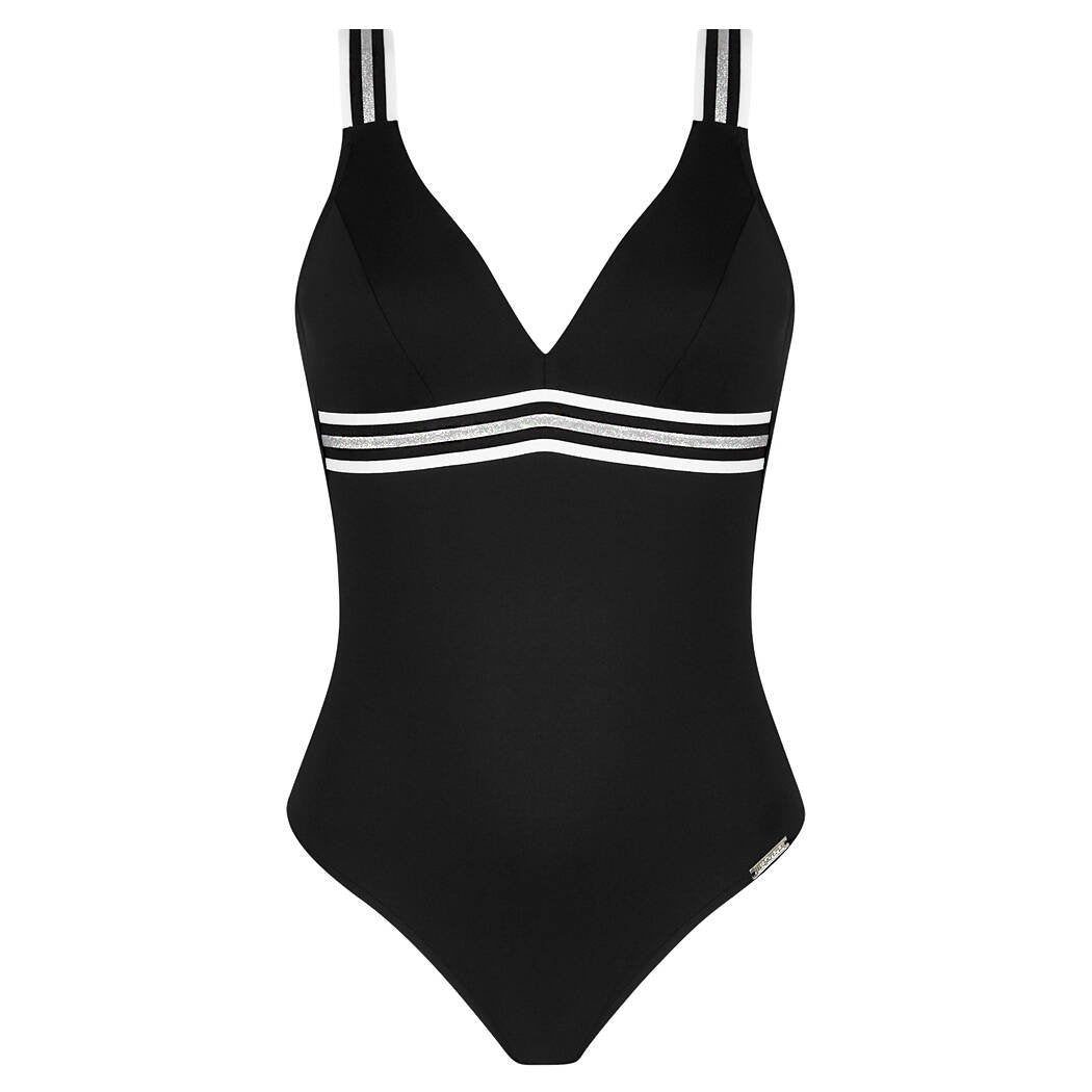 Bañador capacidad Energie Nautique negro plata