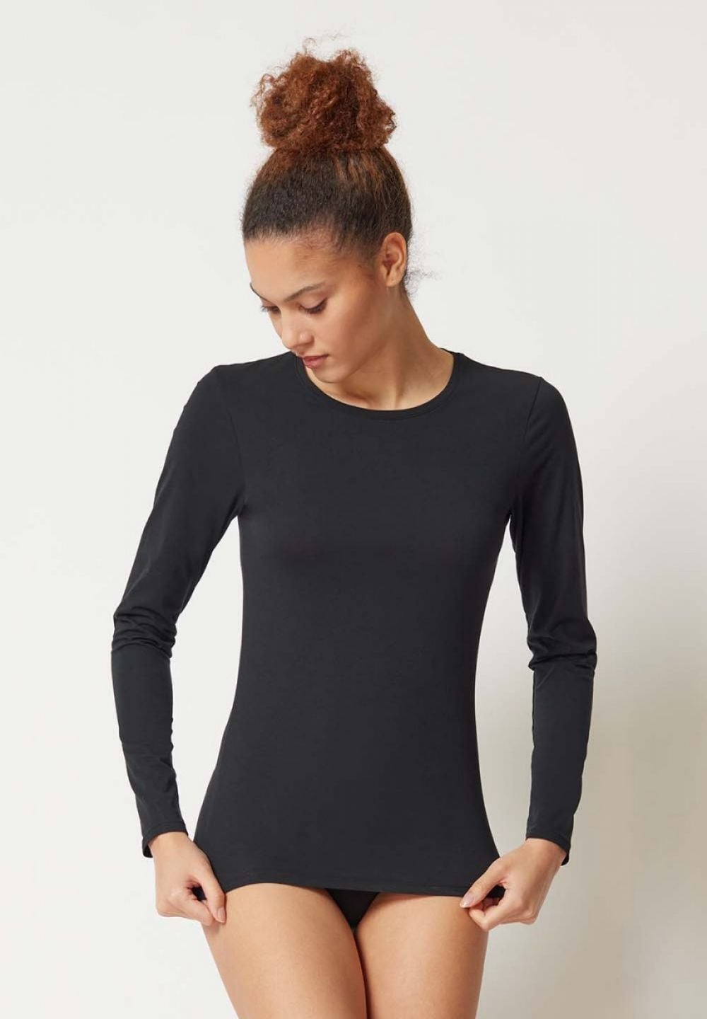 Camiseta manga larga interior de algodón premium