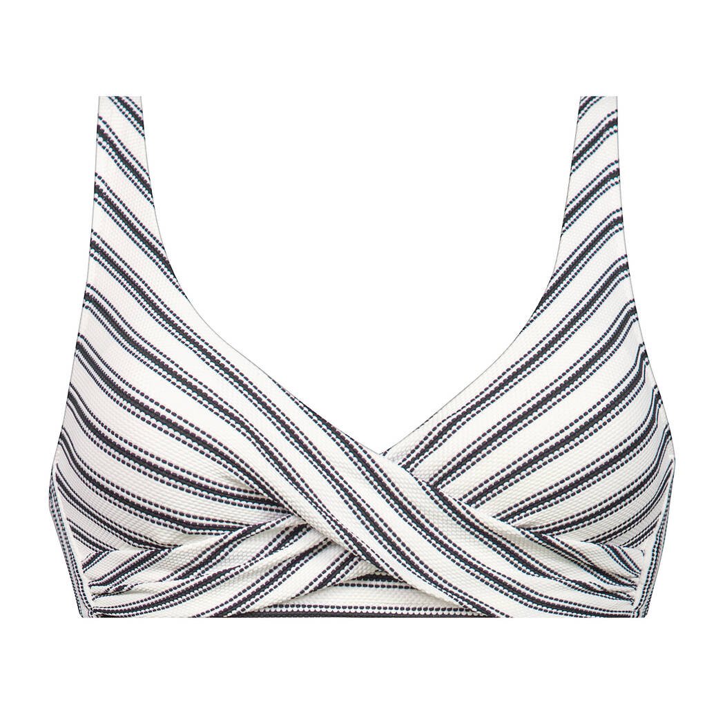 Biquini top marino white-Goji