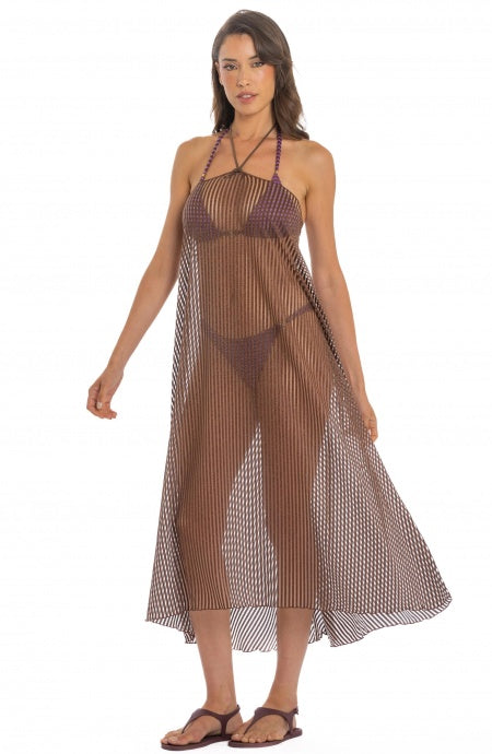 VESTIDO PAREO MARRÓN - flanesyfresones