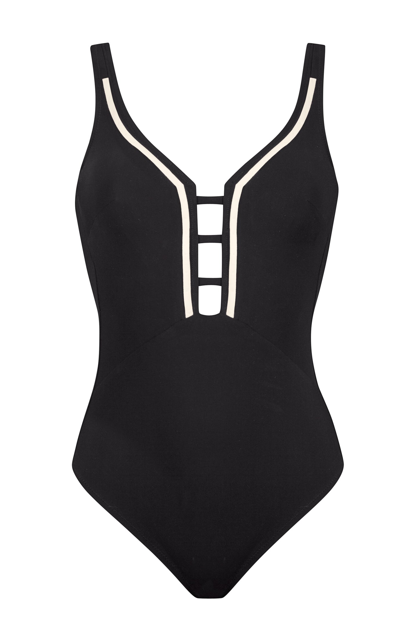 swimsuit Black Cream - flanesyfresones