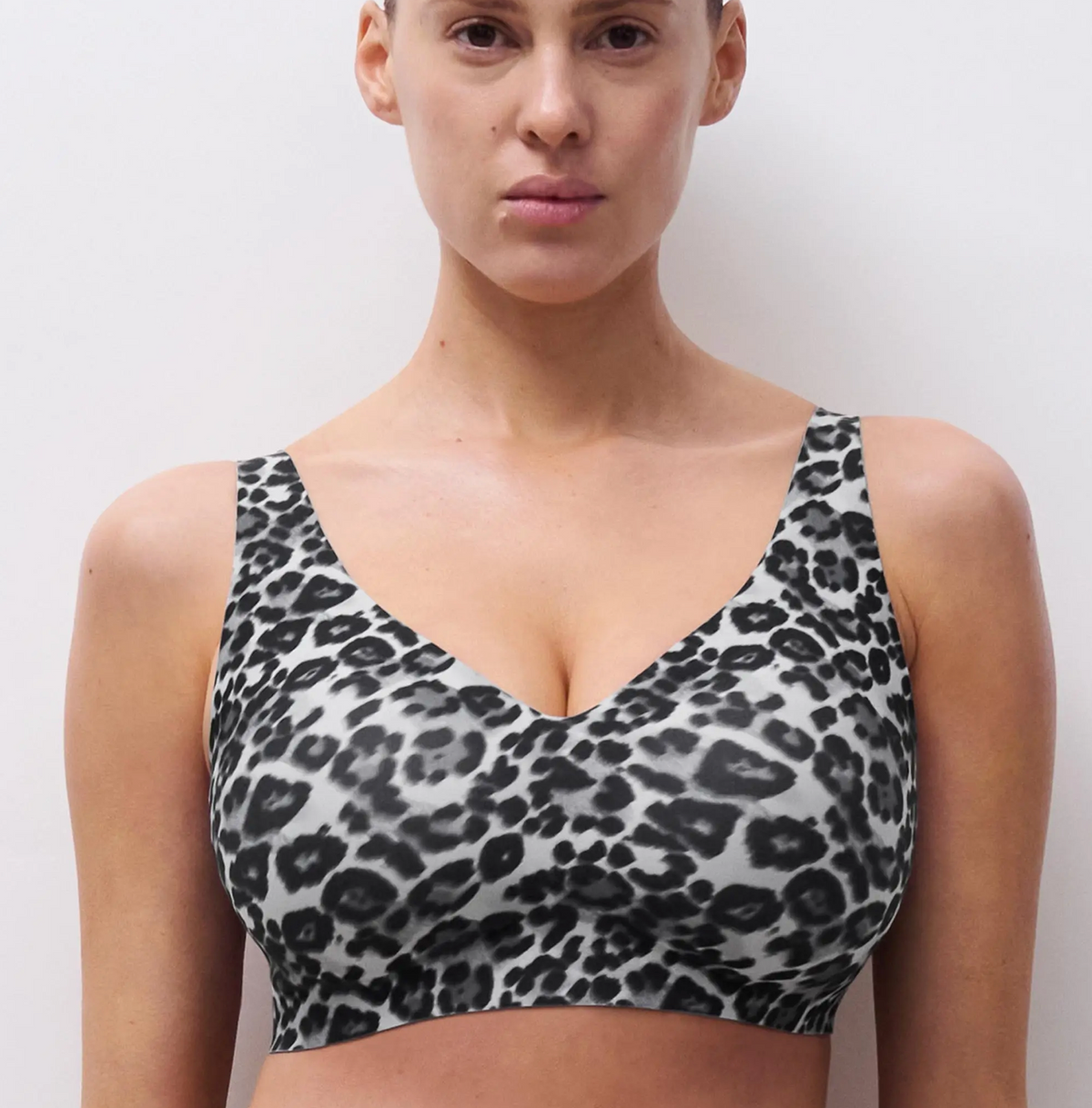 Top sin aros shimmer print