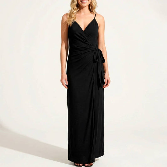 VESTIDO LONGUE NEGRO LA SMARTISSIME - flanesyfresones