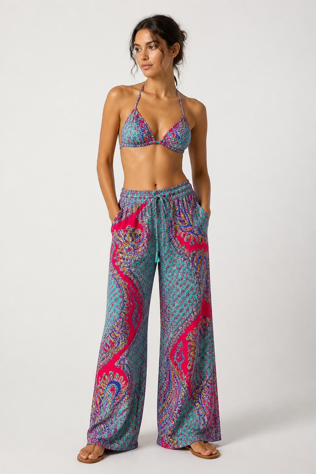 Biquini top reversible, PORQUEROLLES