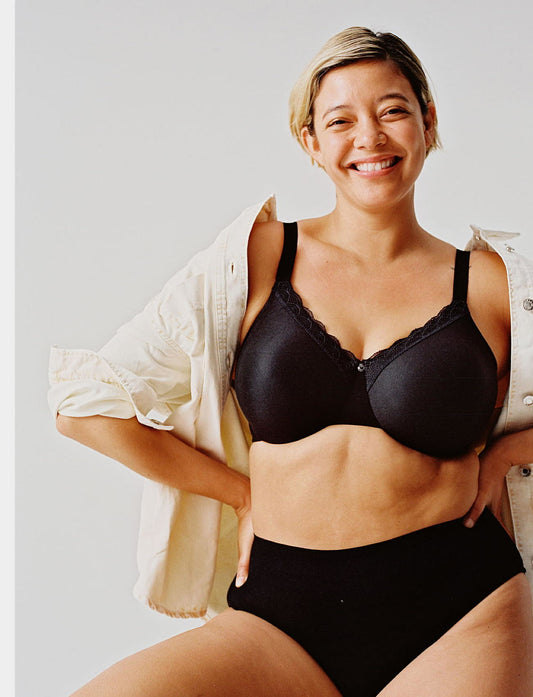 Sujetador negro súper reductor moldeador - flanesyfresones