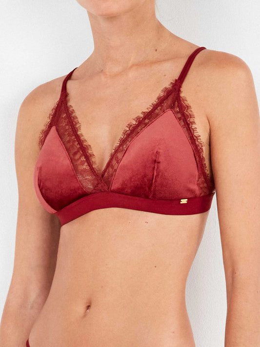 Bralette burdeos