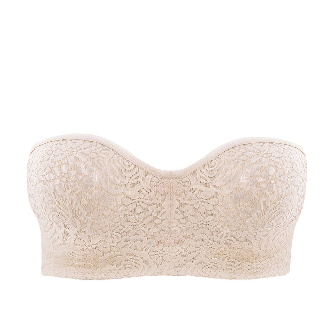 Bra bandeau con aros sin relleno