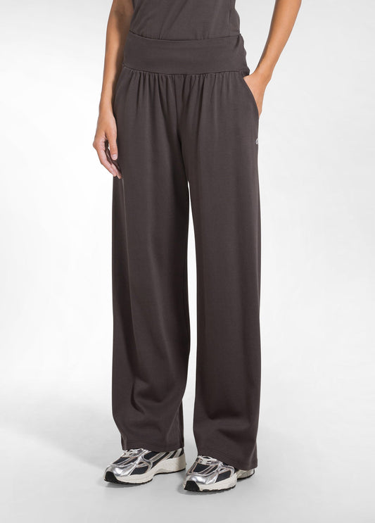 SOFT COTTON TROUSERS - BROWN