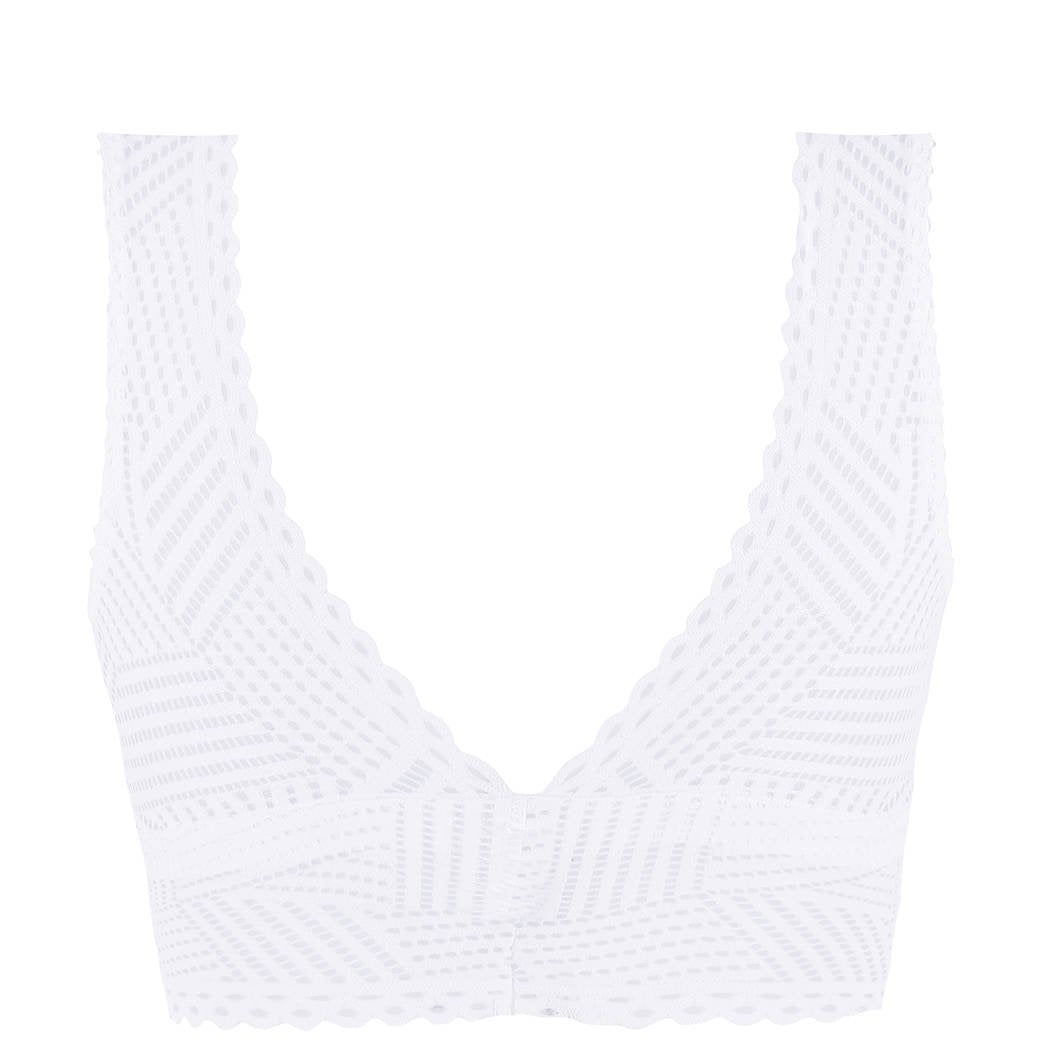 Bralette Blanco Tressage Graphic