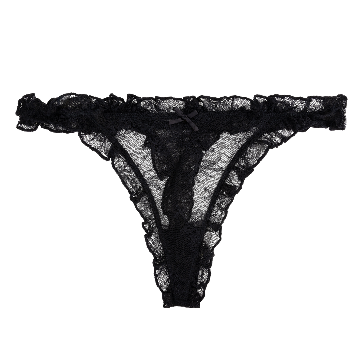 Tanga encaje negra LANA