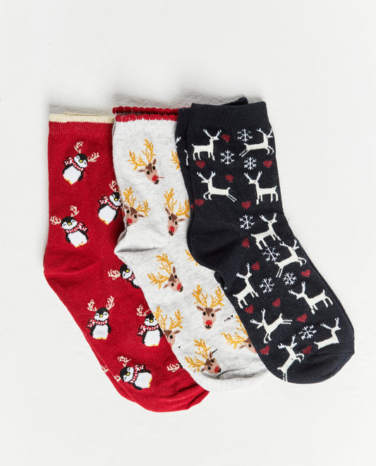 Pack 3 Pares Calcetines Multicolor