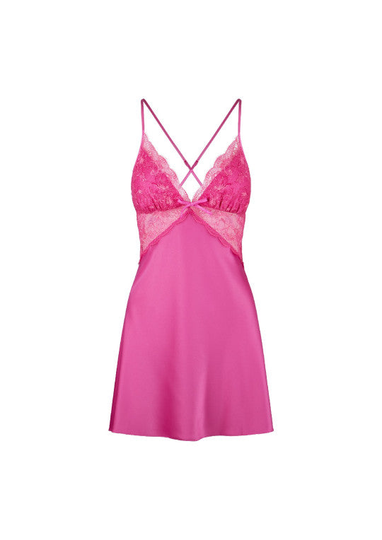 Camisón fucsia lencero