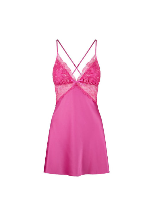 Camisón fucsia lencero