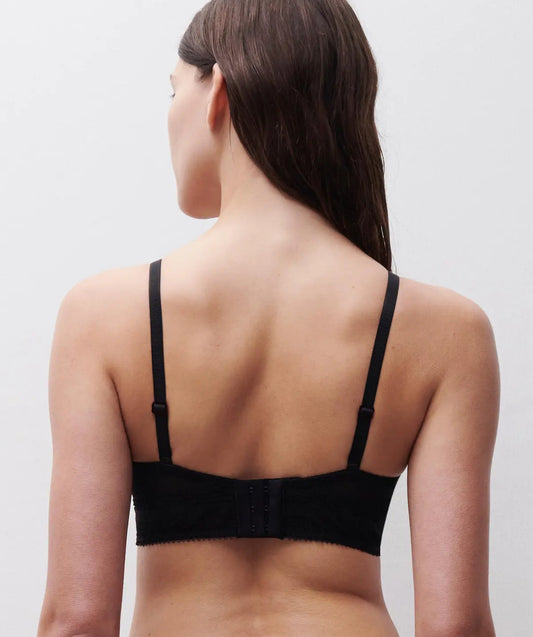 Sujetador sin aros de sujeción - Negro Amor