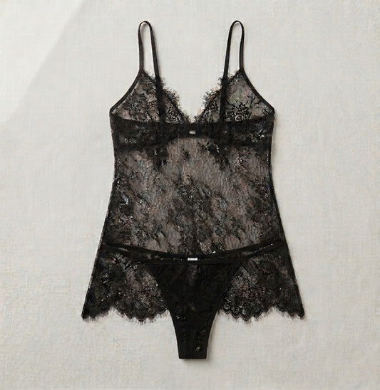 Camisón encaje negro