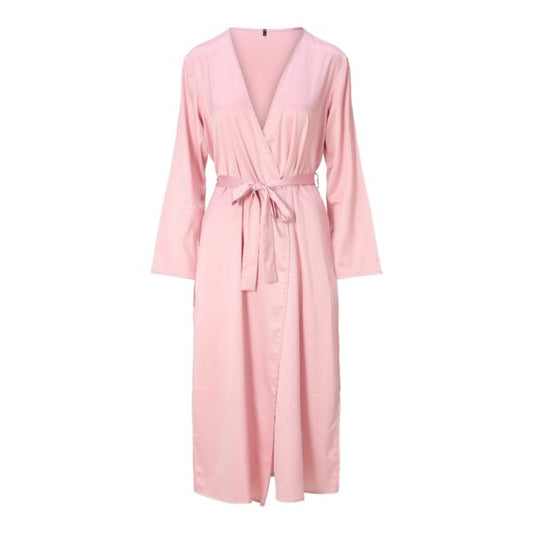 Kimono long rosa - flanesyfresones