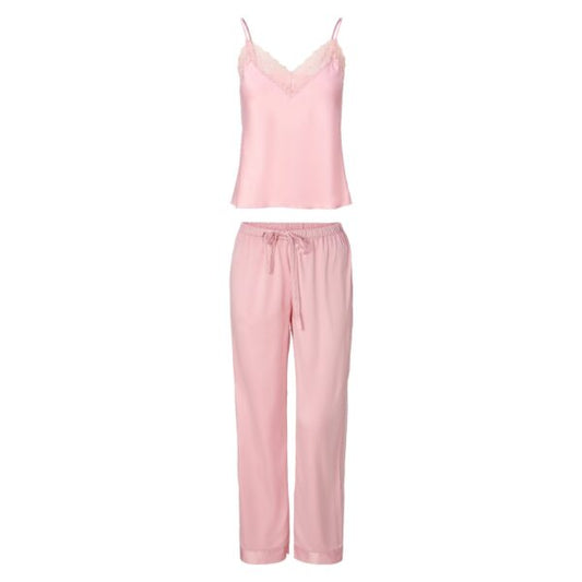 Pijama rosa set - flanesyfresones