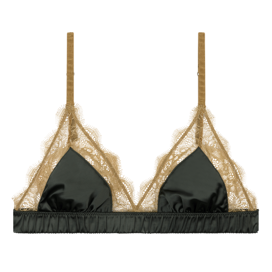 Bralette Love Lace Green - flanesyfresones