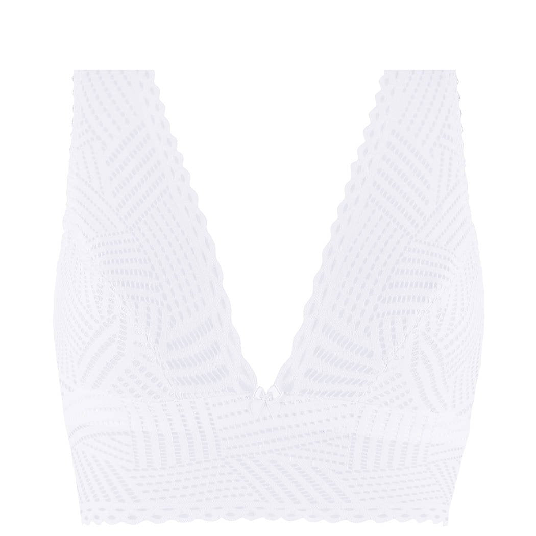 Bralette Blanco Tressage Graphic