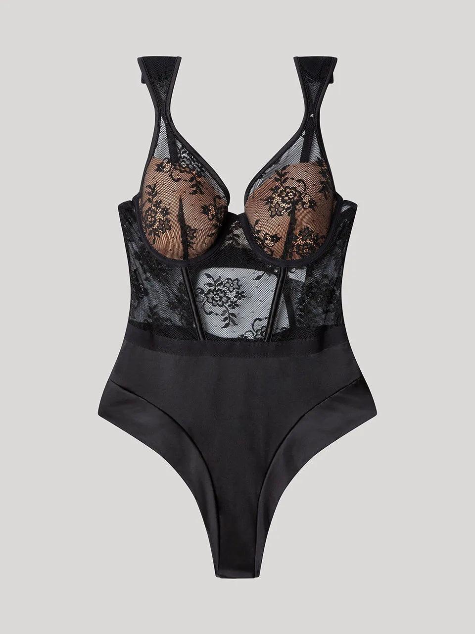 Body encaje  Negro