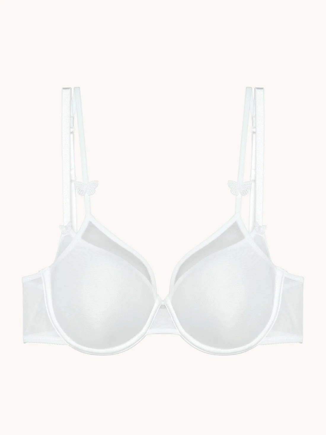 Sujetador aros blanco, Miss Joy - flanesyfresones