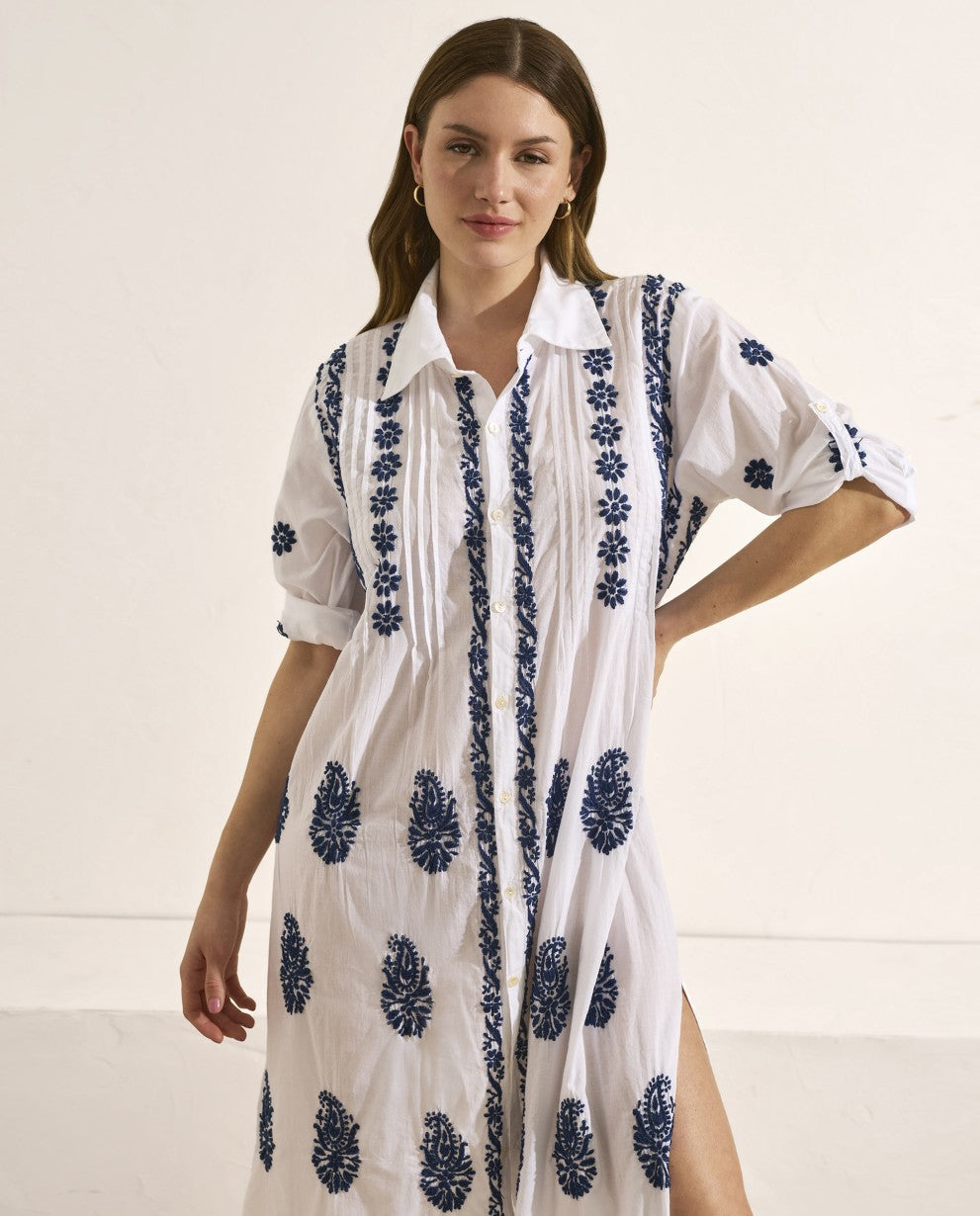 Vestido camisero blanco