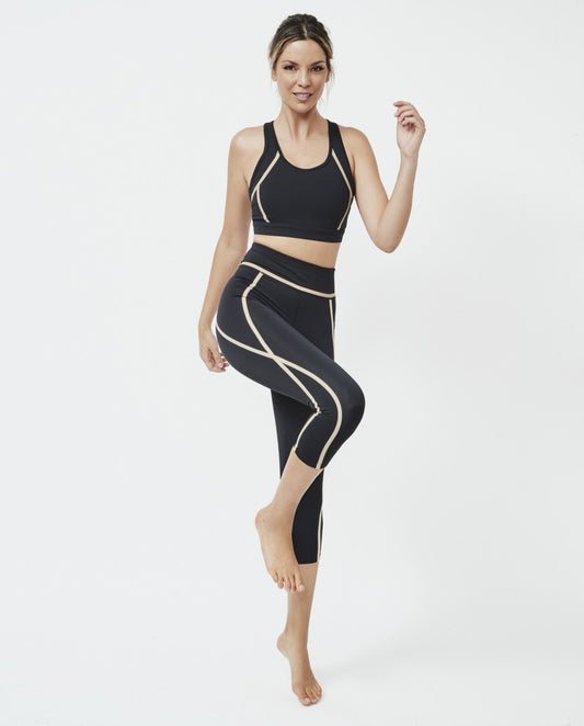 Leggings piratas deportivos negros