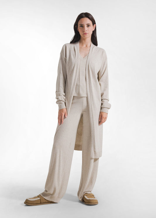 Cashmere Blend Long Cardigan