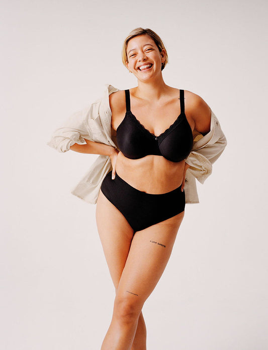 Sujetador negro súper reductor moldeador - flanesyfresones