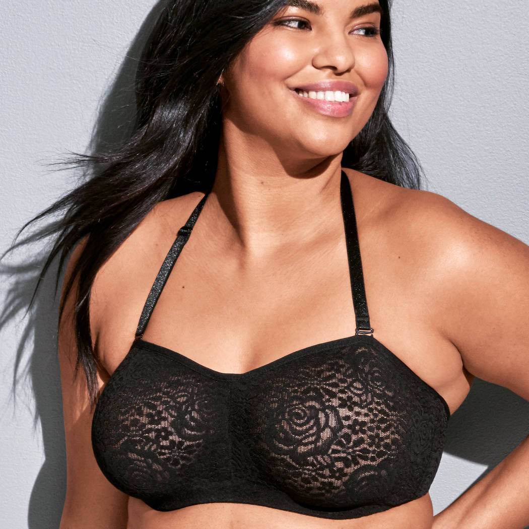 Bra bandeau con aros sin relleno