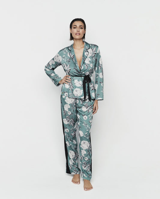 Pijama lencero verde