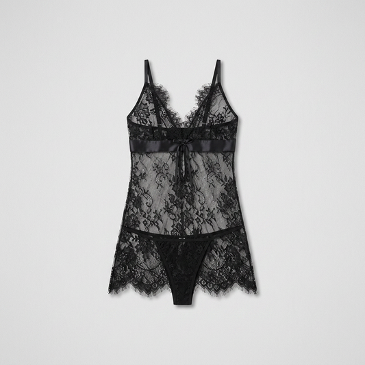 Camisón encaje negro