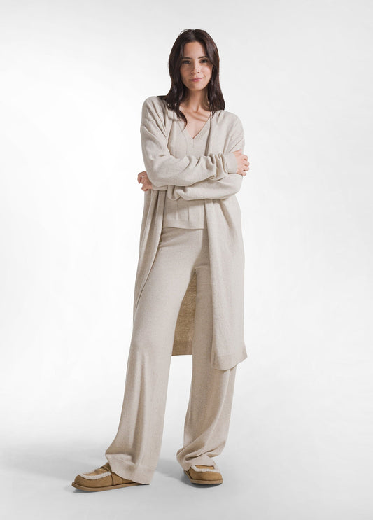 Cashmere Blend Long Cardigan