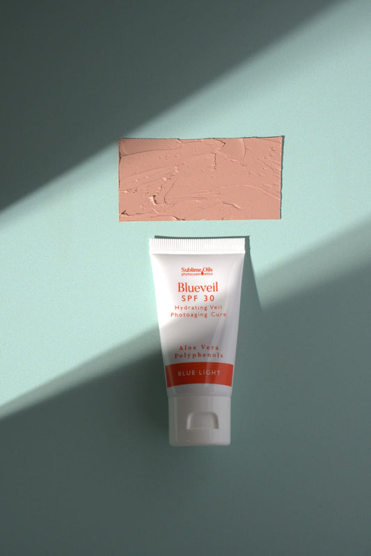 BLUEVEIL SUN CREAM Protector solar y de luz azul SPF 30 - 30 ml - flanesyfresones