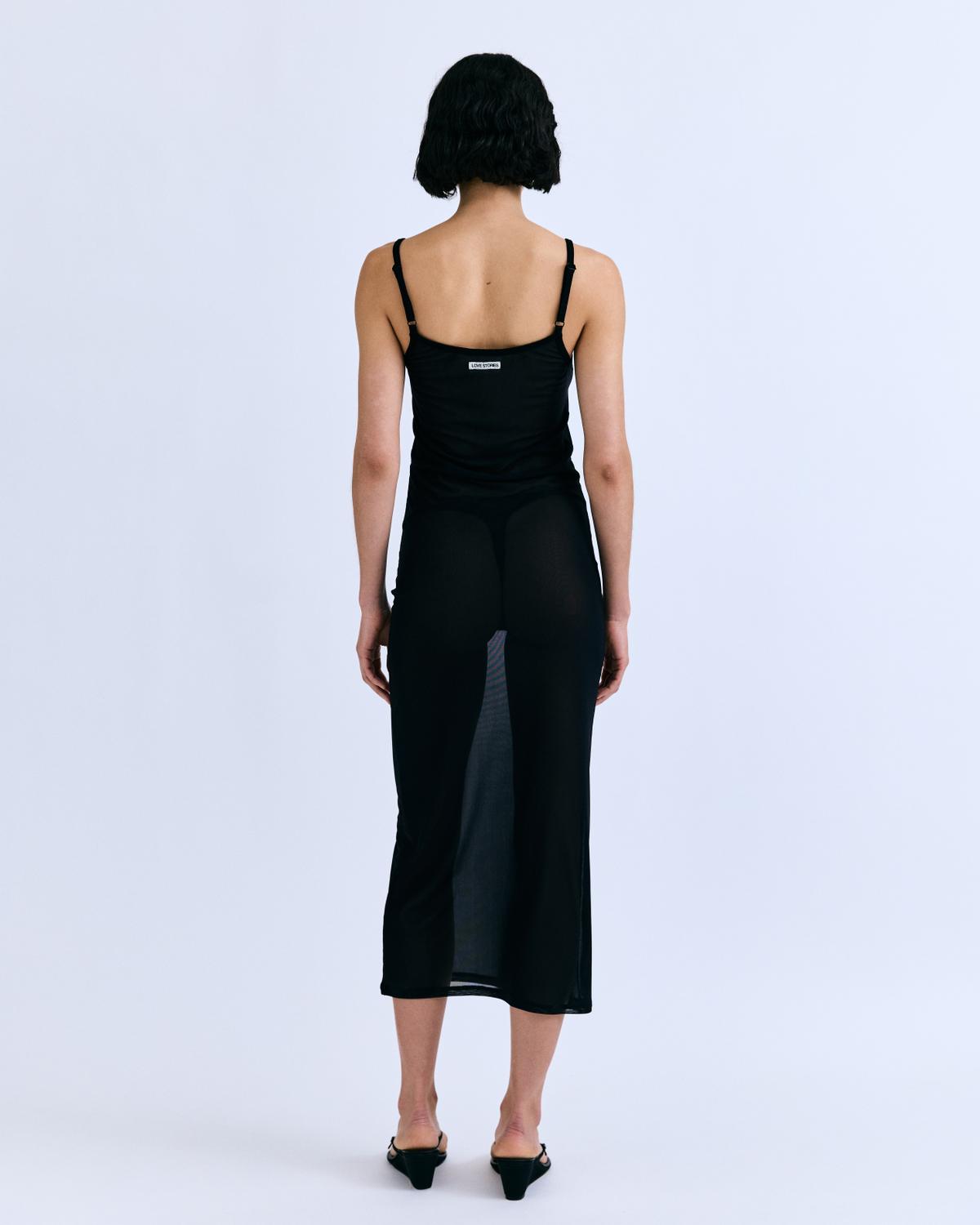 Vestido largo transparente, Doloris - flanesyfresones